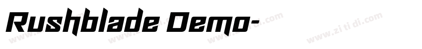 Rushblade Demo字体转换